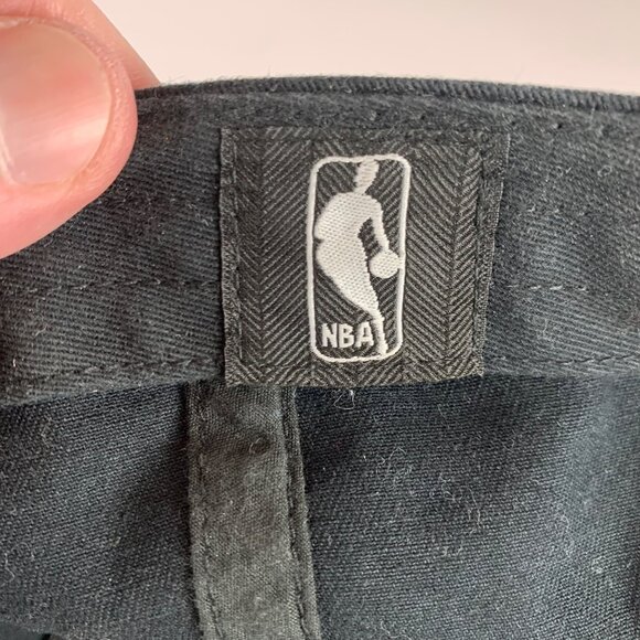 Portland Trailblazers NBA Black 47 Brand Clean Up Relaxed Fit Strapback Hat - Picture 5 of 6